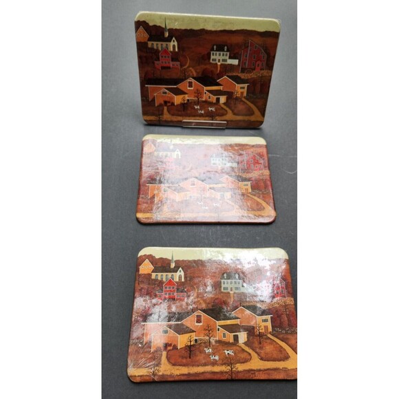 Current Countrysides Trivet x 3 Pastoral Farm Cows Pot Holder - Picture 2 of 16